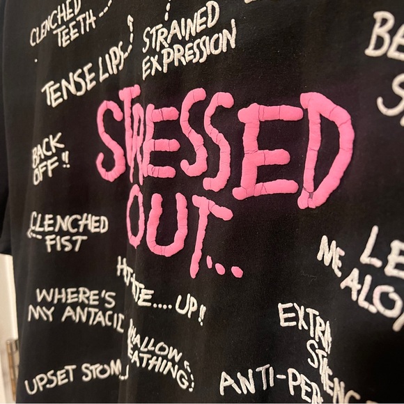90s Vintage Stressed Graphic Tee - Picture 3 of 5